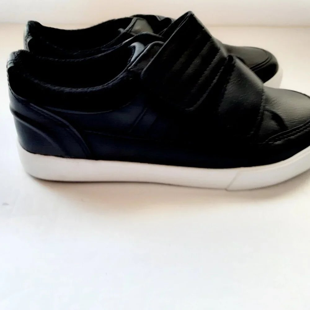 Falls Creek Boys Shoes Jesse Black Faux Leather Size 3 New
